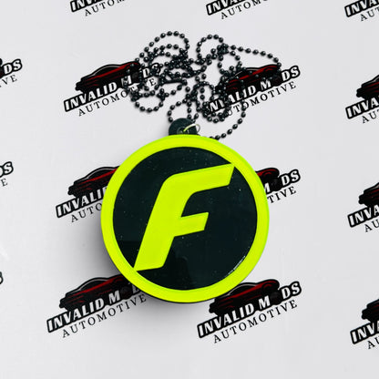 Neon Fluorescent Car Mirror Hanging for All Cars – Stylish Car Interior Accessory
