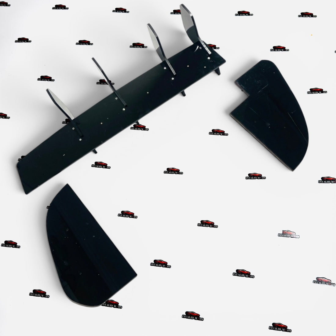 Hyundai i20 N-Line Glossy Black Rear Diffuser | Sporty 4-Fin Bumper Lip Kit