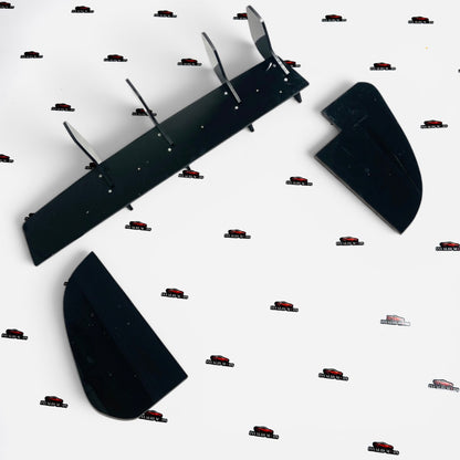 Hyundai i20 N-Line Glossy Black Rear Diffuser | Sporty 4-Fin Bumper Lip Kit