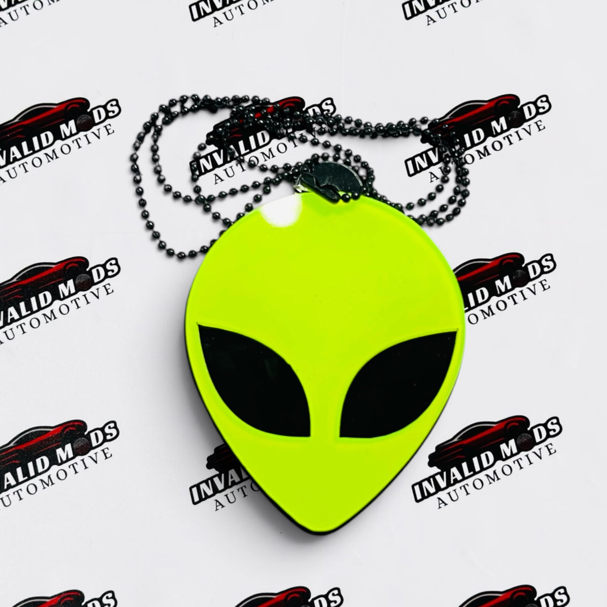 Neon Fluorescent Car Mirror Hanging – Car Enthusiast Interior Decor