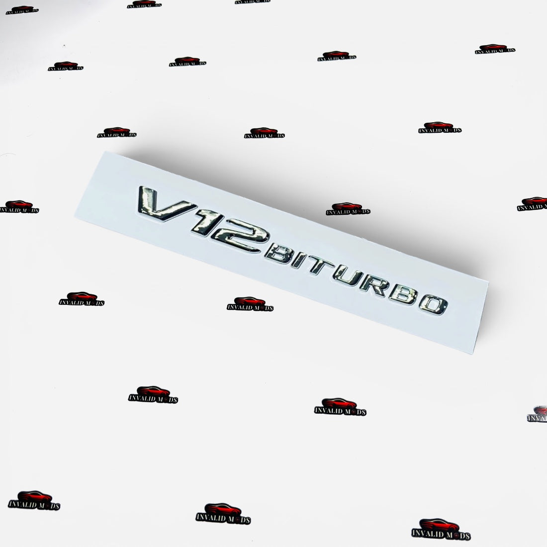 V12 Bi-Turbo Rear Emblem | OEM-Style Performance Badge Replacement