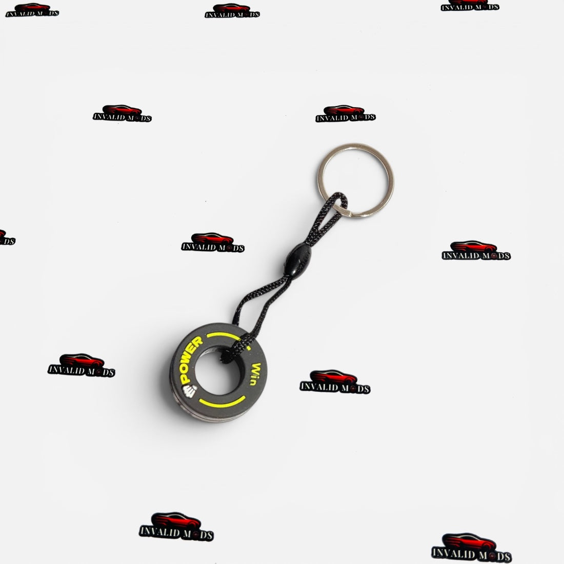 F1 Racing Tyre Design Keychain | Motorsport Style Automotive Key Holder