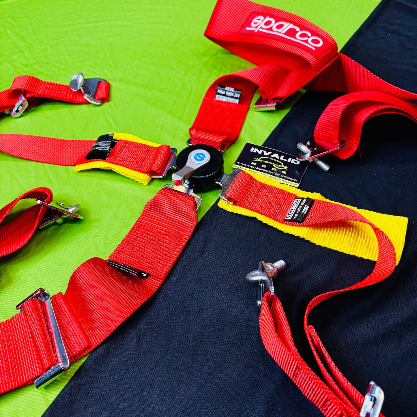 Universal 4 Point Sparco Racing Seat Belt Harness