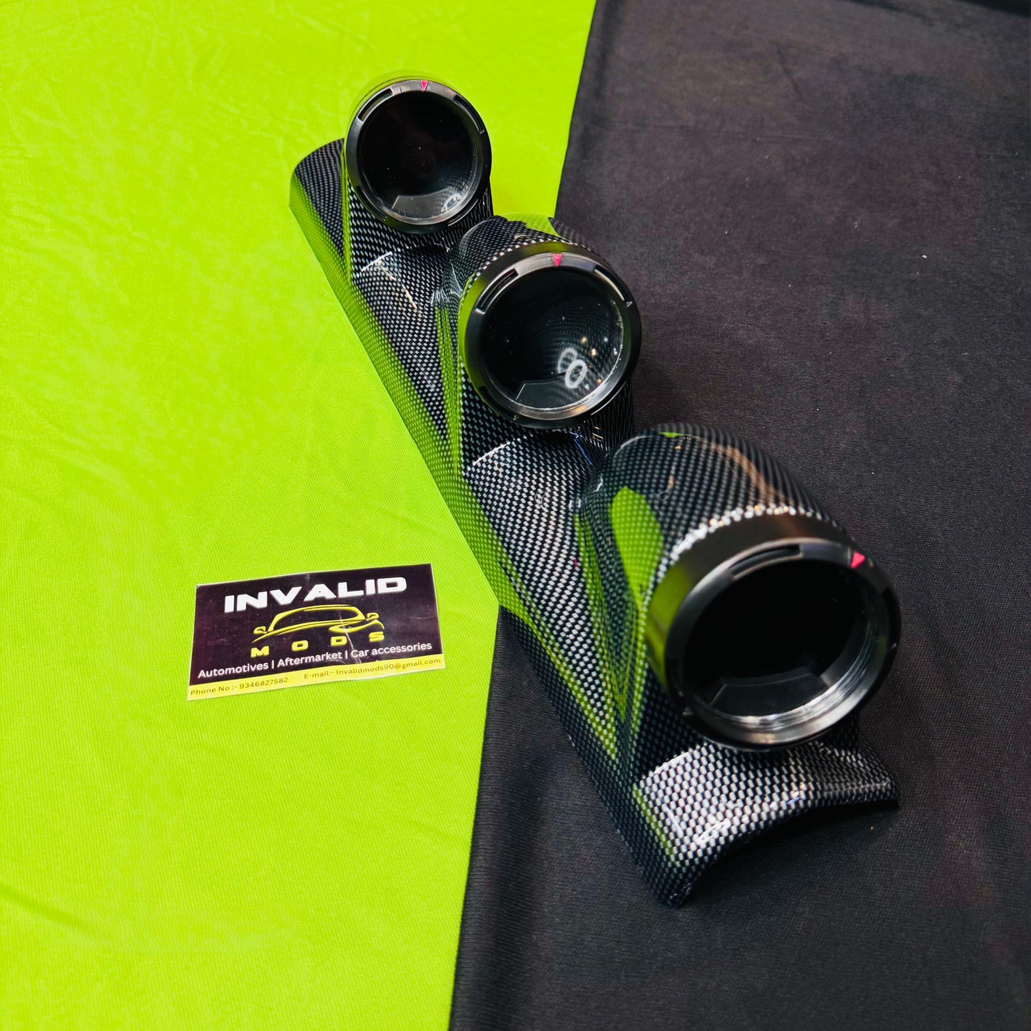 Defi Digital Pillar Meter Gauge (RPM, Water Temp & Voltage)