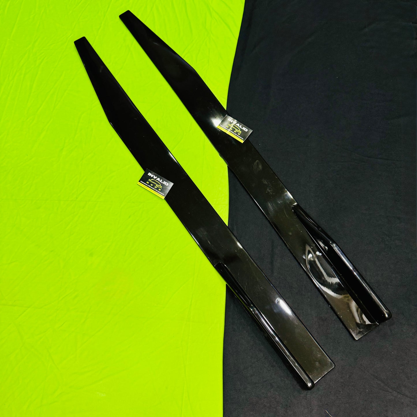 VW Polo Specific Front Splitters | Gloss Black | ABS