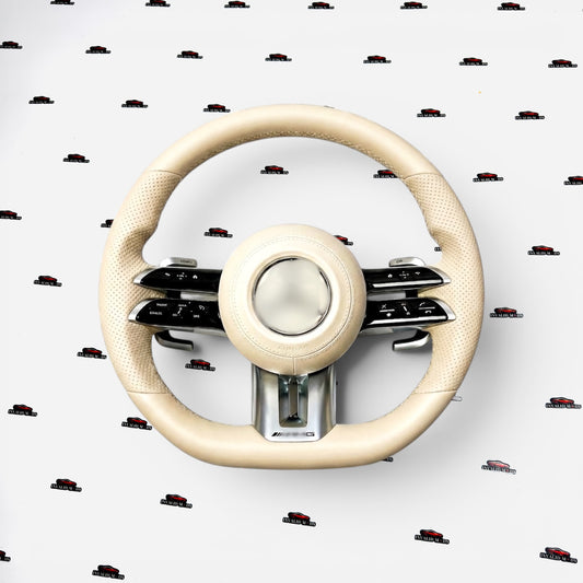 Mercedes-Benz AMG Beige Steering Wheel | Premium Aftermarket Fit Upgrade
