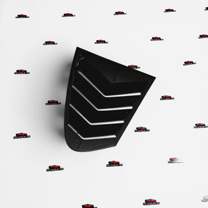 BMW 5 Series F10 Side Window Louvers | Gloss Black Rear Quarter Window Covers