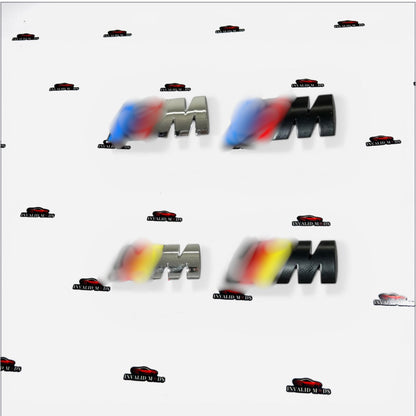 BMW M Performance Rear Emblem Badge | Standard Size Trunk Logo Replacement with Multiple Colours