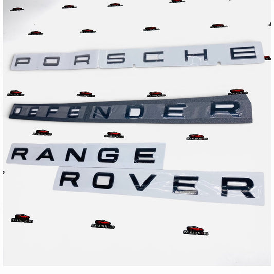 3D Car Emblem Badges for Porsche, Defender & Range Rover | Premium Metal Logos