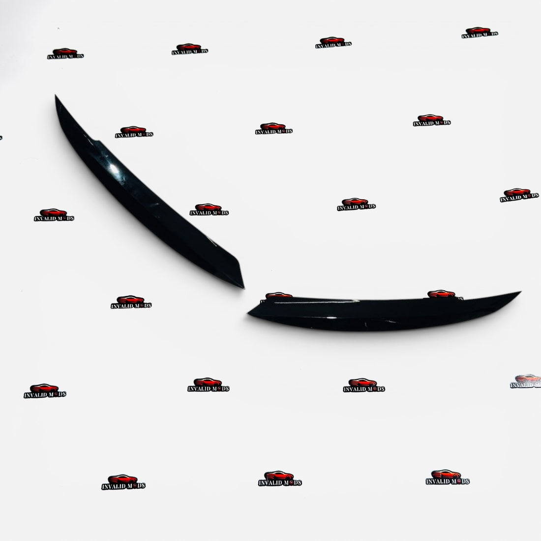 VW Jetta MK6 Headlight Eyebrows | Gloss Black ABS | Compatible with 2011–2018 Models