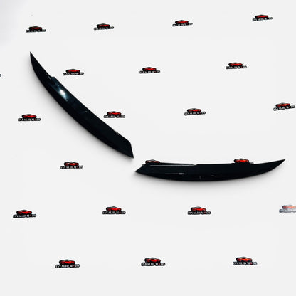 VW Jetta MK6 Headlight Eyebrows | Gloss Black ABS | Compatible with 2011–2018 Models