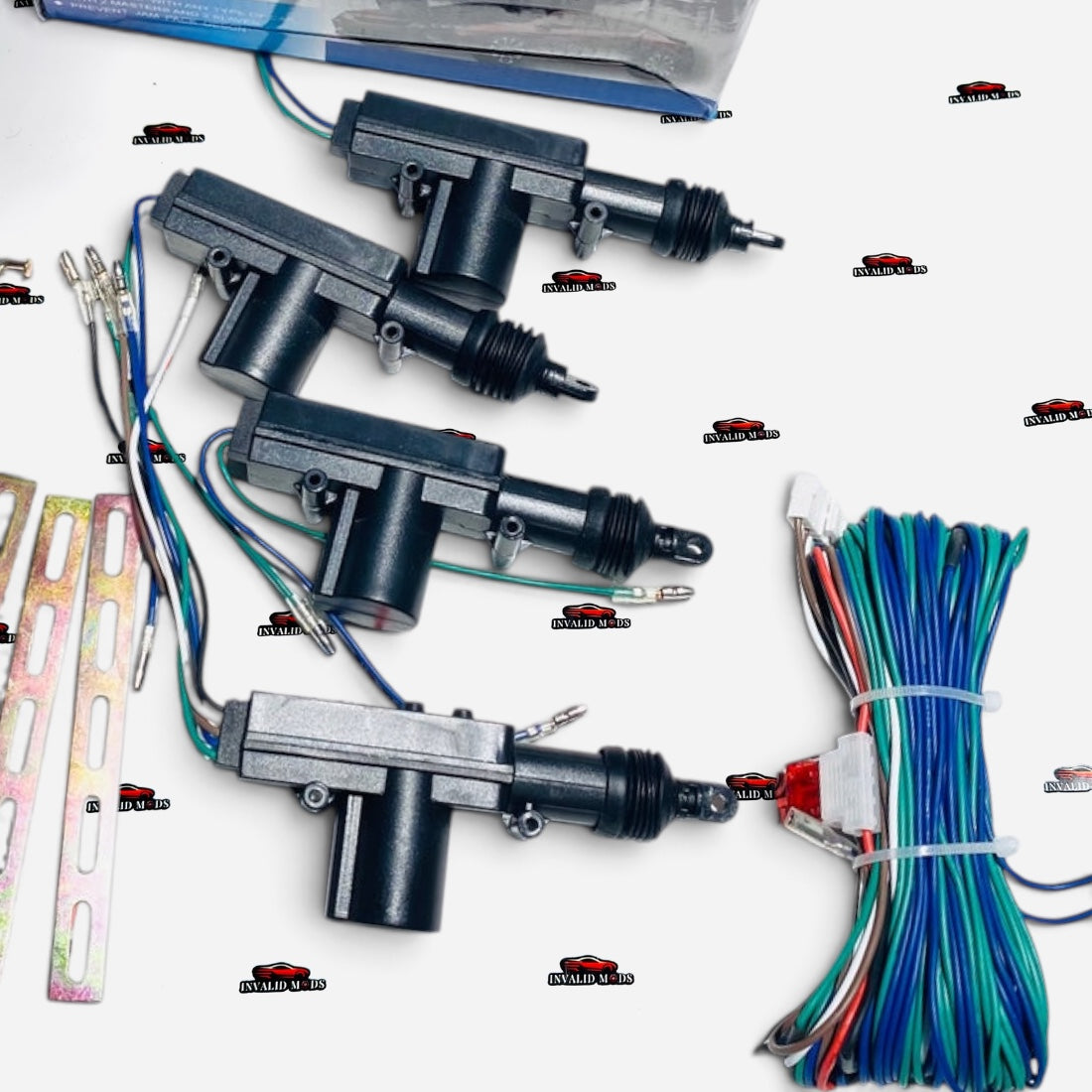 Universal Central Door Lock System | 4-Door Power Lock Conversion Kit for Cars