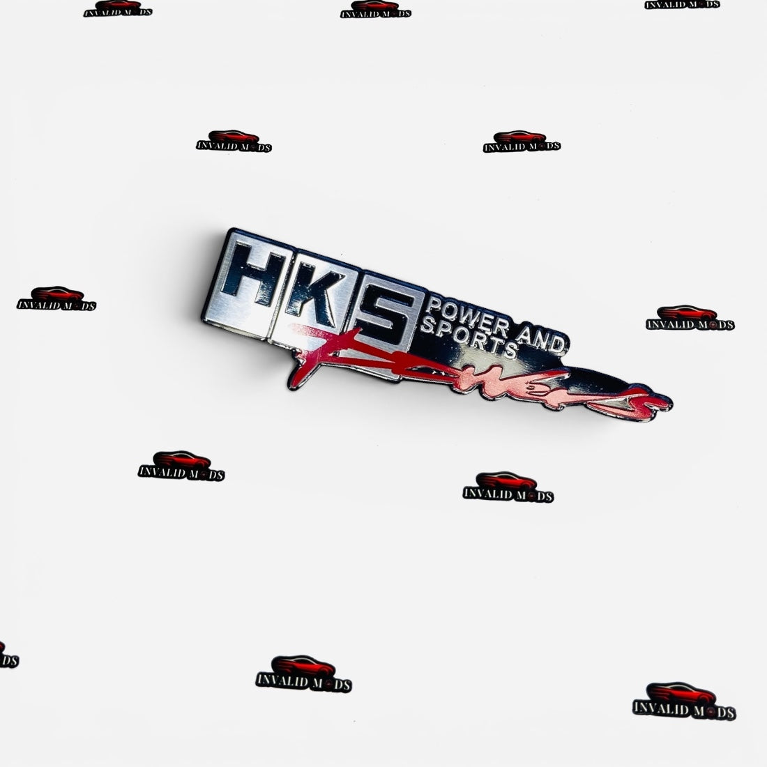 HKS Power & Sports Aluminum Sticker – Universal Car Emblem Badge