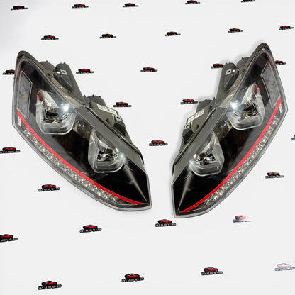 Volkswagen Polo UU Style Red Line Projector Headlights – Aftermarket LED Headlamp Upgrade