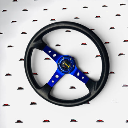 MOMO Deep Dish 14-Inch Steering Wheel – Universal Racing Style