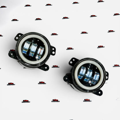 Universal Amber Ring DRL LED Fog Light | 3 Lighting Modes | Plug & Play Fog Lamp Upgrade
