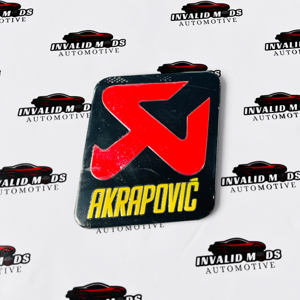 Akrapovic 3D Metal Sticker – Premium Car Emblem for Exhaust & Vehicle Styling