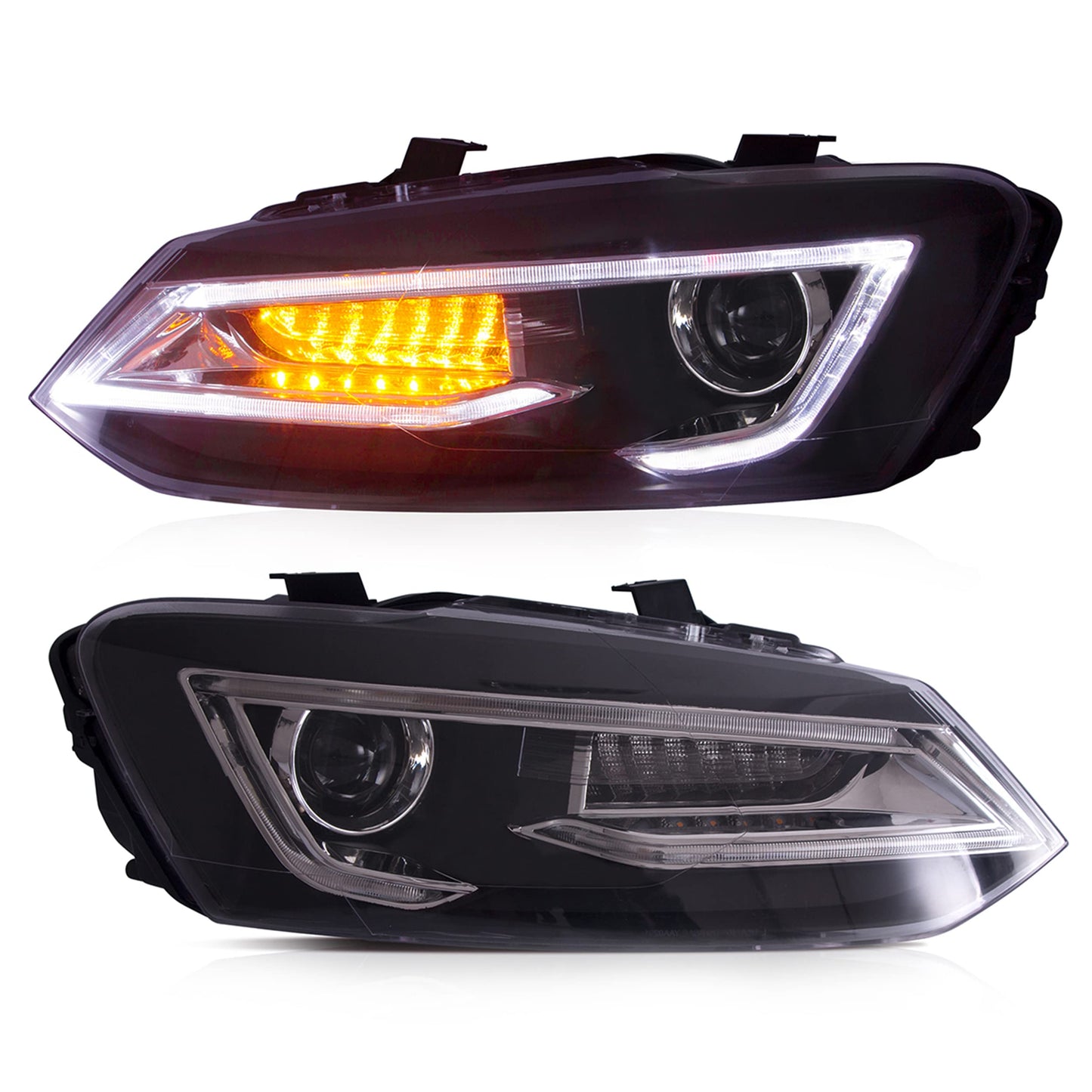 VW Polo Audi-Style Projector Headlights  – Premium LED Upgrade