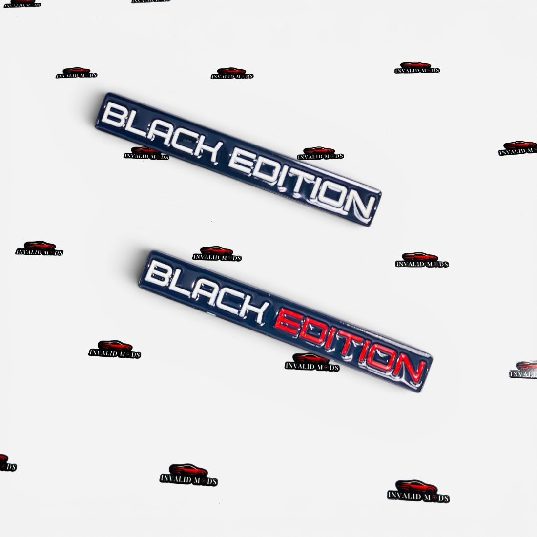 Black Edition Metal Emblem Badges | Universal Aftermarket Car Sticker