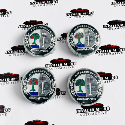 AMG Traditional Affalterbach Wheel Center Caps (77mm) | Mercedes-Benz Alloy Wheel Caps – Set of 4