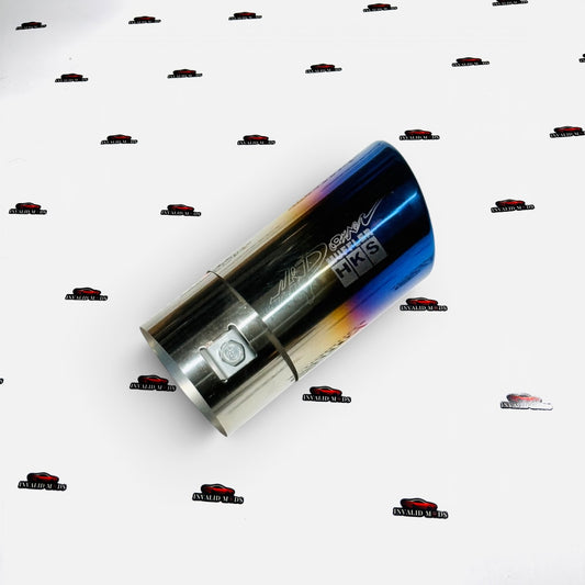 HKS Burnt Finish Single Exhaust Tip | Premium Round & Oval Outlet | Universal Stainless Steel Performance Exhaust Tip