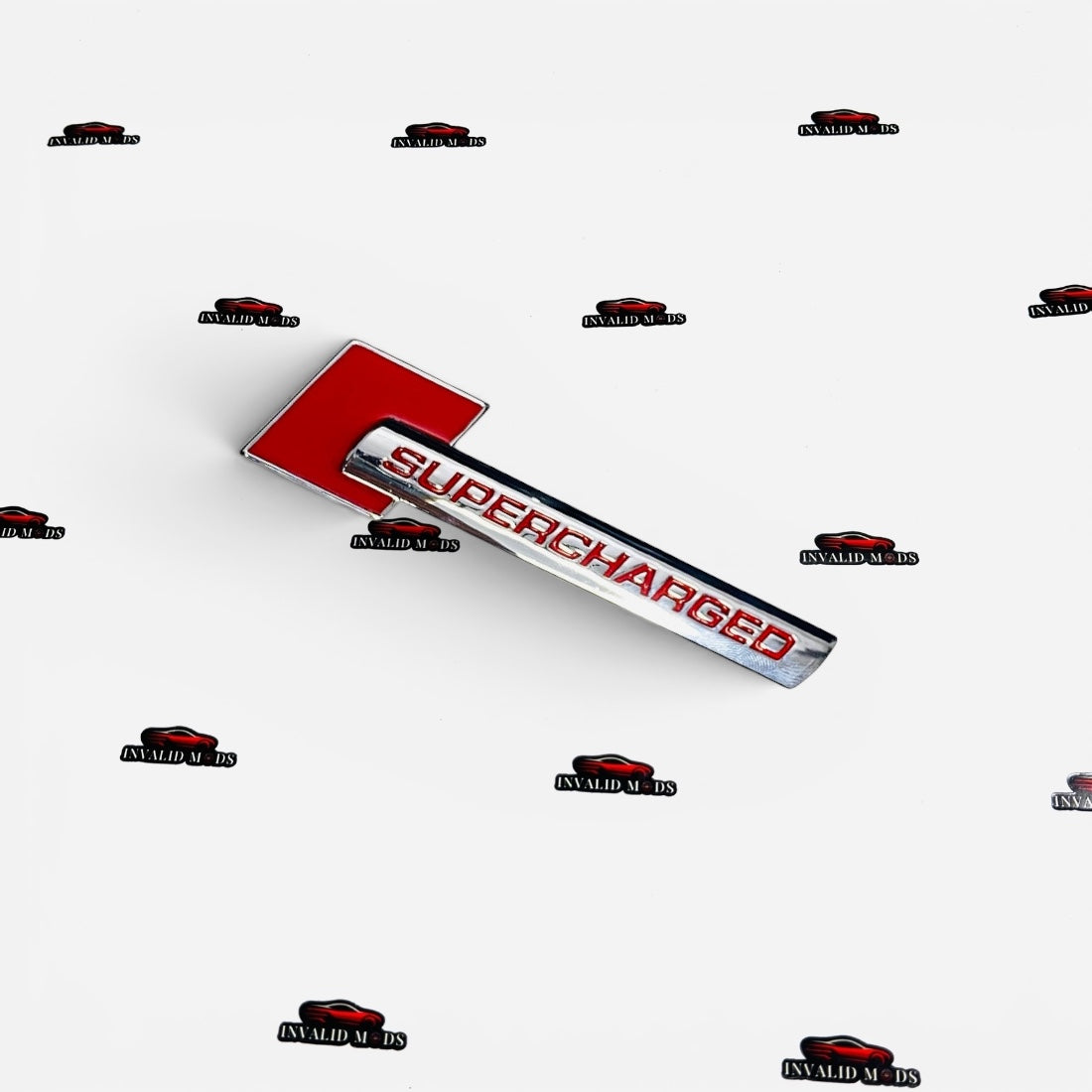 Supercharged 3D Metal Emblem Badge – Universal Car Sticker for Exterior Styling