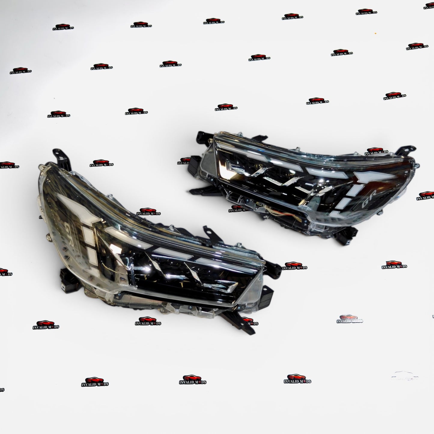 Toyota Hilux Projector Headlights with DRLs | GR-Sports Inspired Headlamps