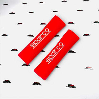 Universal Sparco Seat Belt Pads | Soft Shoulder Comfort Cushions