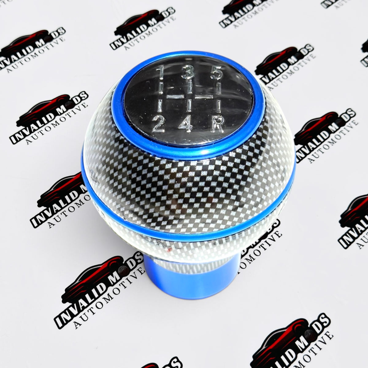 MOMO Round Gear Knob | Carbon Fiber Finish | Universal Manual Car Shift Knob