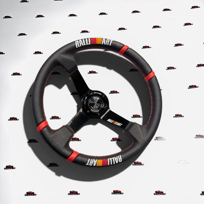 Ralliart 14 Inch Steering Wheel | Universal Racing Sport Wheel