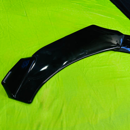 Universal 3 Pc Front Gloss Black Splitter | ABS
