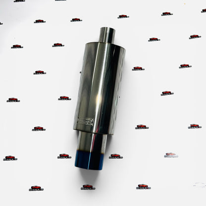 HKS JASMA-Series Monster Size Free Flow Exhaust End Can | Premium Burnt Tip Finish