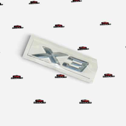 BMW X Series Rear Emblems | OEM Style Badge | Compatible with X1, X2, X3, X4, X5, X6 & X7