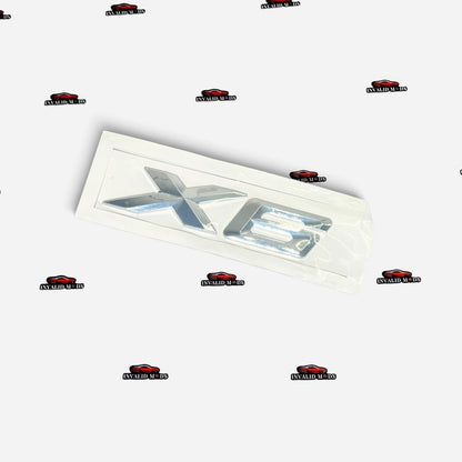 BMW X Series Rear Emblems | OEM Style Badge | Compatible with X1, X2, X3, X4, X5, X6 & X7