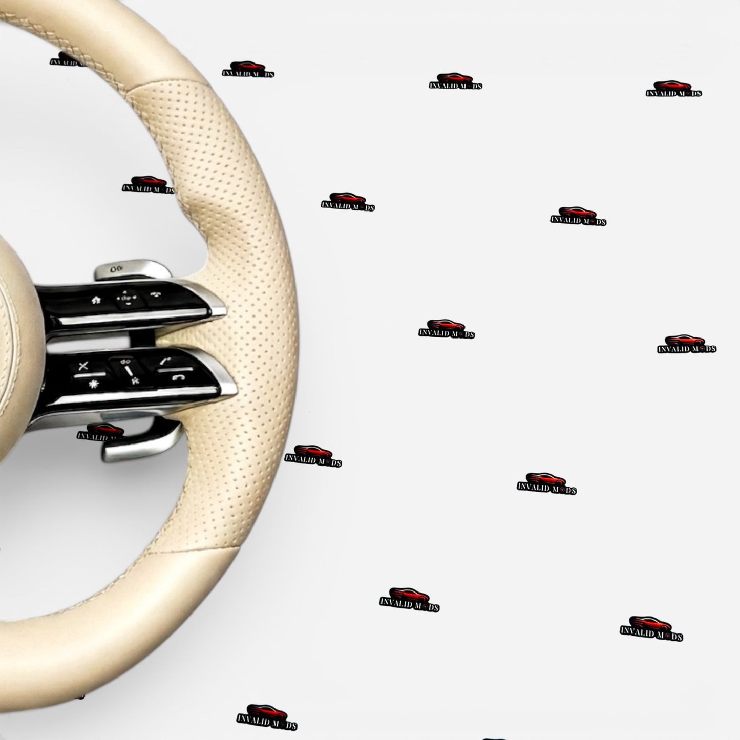 Mercedes-Benz AMG Beige Steering Wheel | Premium Aftermarket Fit Upgrade