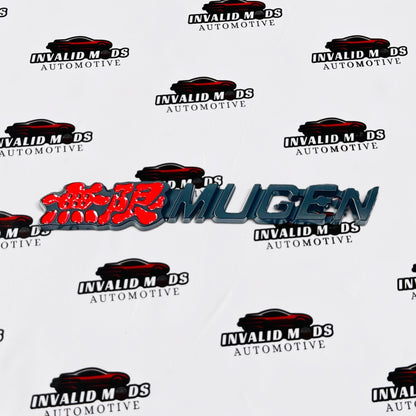Mugen Emblem for Cars | Premium Metallic Finish Badge