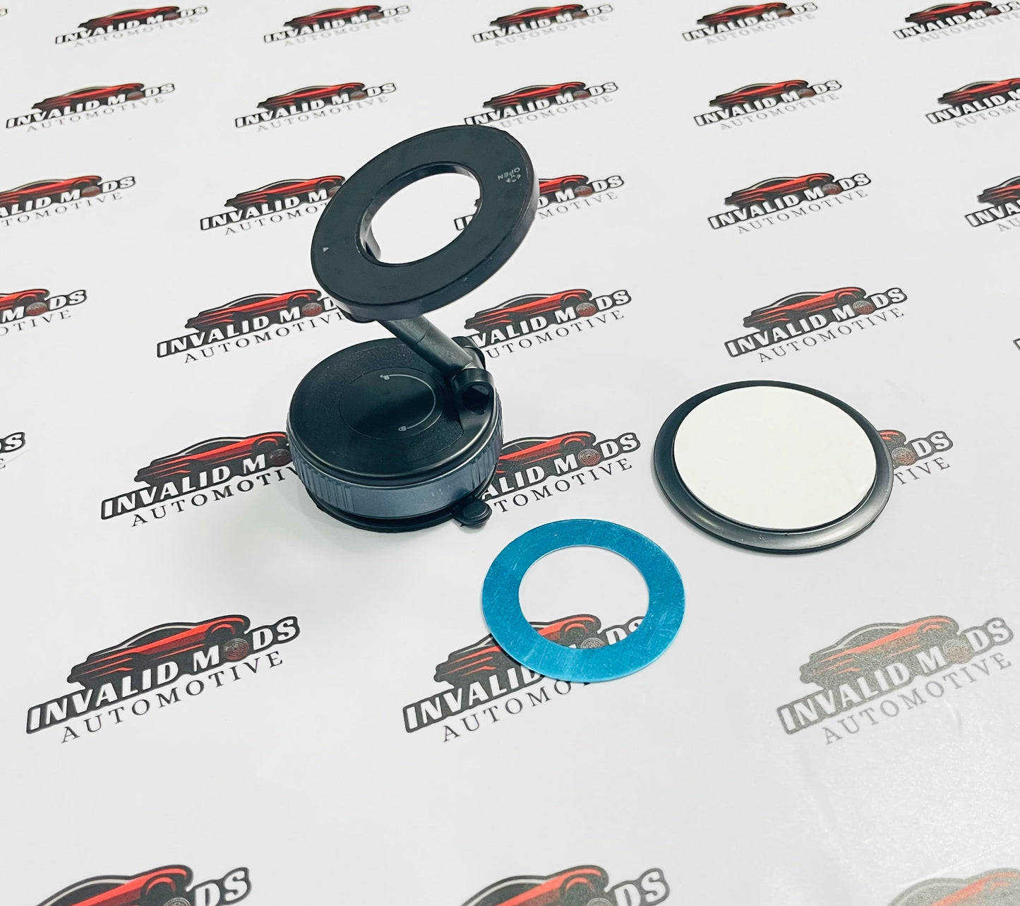 Magnetic Car Phone Holder with Vacuum Mount | 360° Adjustable Dashboard & Windshield Phone Stand