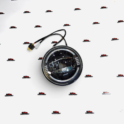 Wrangler-Style 210W LED Headlights with DRL for Mahindra Thar 2020+ | Aftermarket Headlight Upgrade Kit
