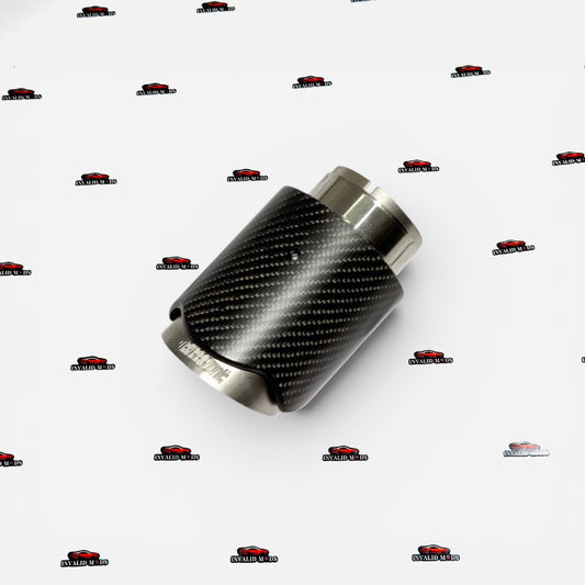 Akrapovic Wave Design Exhaust Tip | Matte Carbon Finish