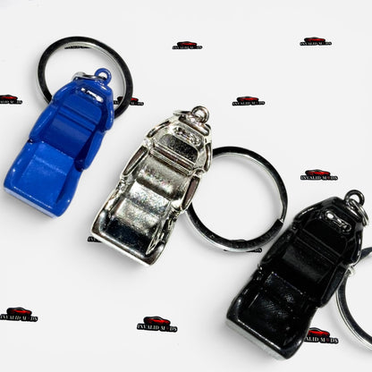 Bucket Seat Style Metal Keychain | Racing Seat Automotive Keyring