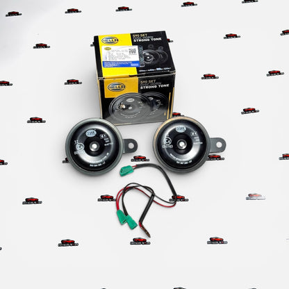 Hella S90 Disc Horn Set (2 Units) | Heavy-Duty Loud Strong Tone Horns for Cars