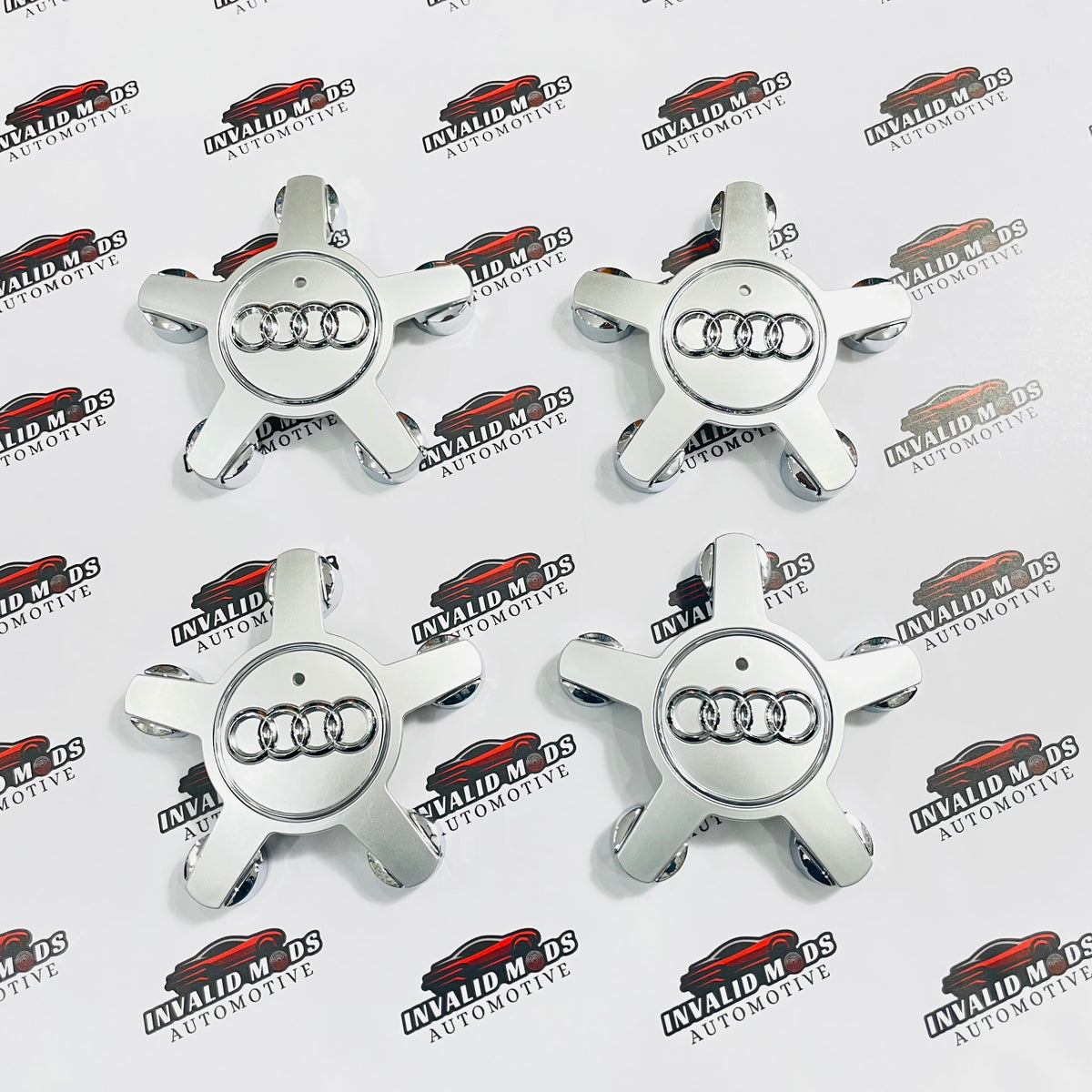 Audi Star Wheel Center Caps – Premium Aftermarket Replacement Set for Audi Wheels