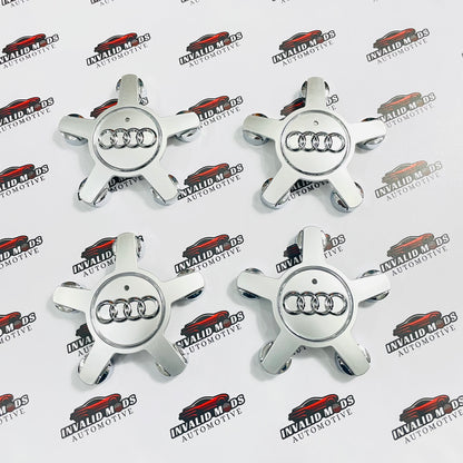 Audi Star Wheel Center Caps – Premium Aftermarket Replacement Set for Audi Wheels