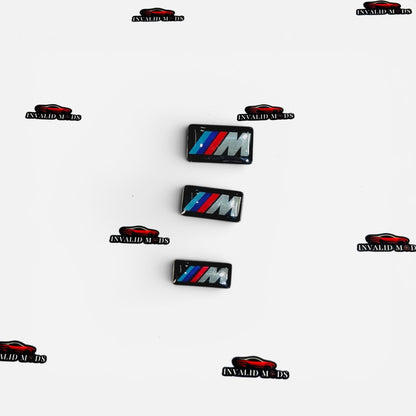 BMW M Performance Wheel & Steering Badge Set | Premium Rim and Steering Emblems