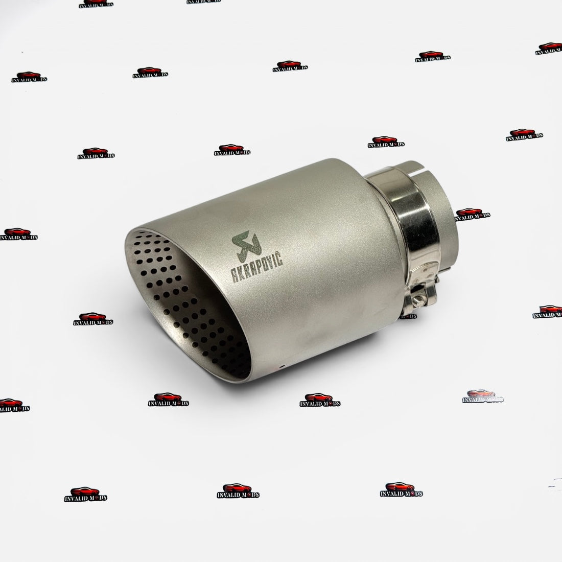 Akrapovic Perforated Single Exhaust Tip | Universal Stainless Steel Performance Exhaust Tip