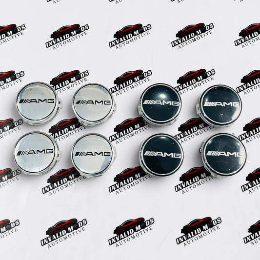 Mercedes-AMG Wheel Center Caps | Outer Diameter (75.8mm) | Set of 4