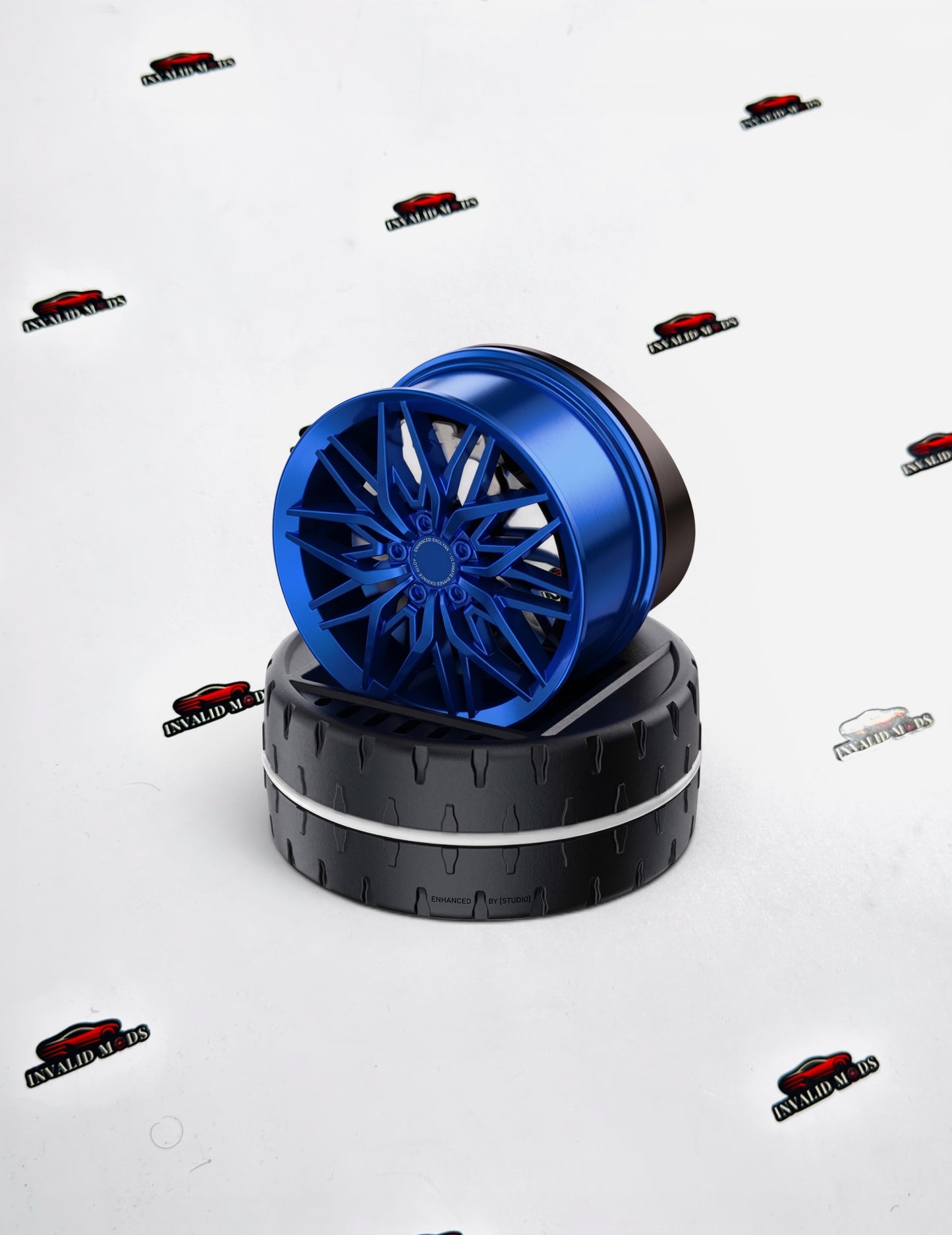 Solar Alloy Wheel Car Air Freshener | Rotating Dashboard Perfume Diffuser