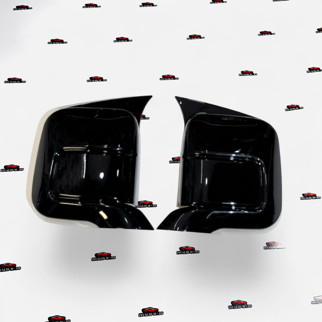 Mahindra Thar Batman Style Side Mirror Covers | Gloss Black ABS