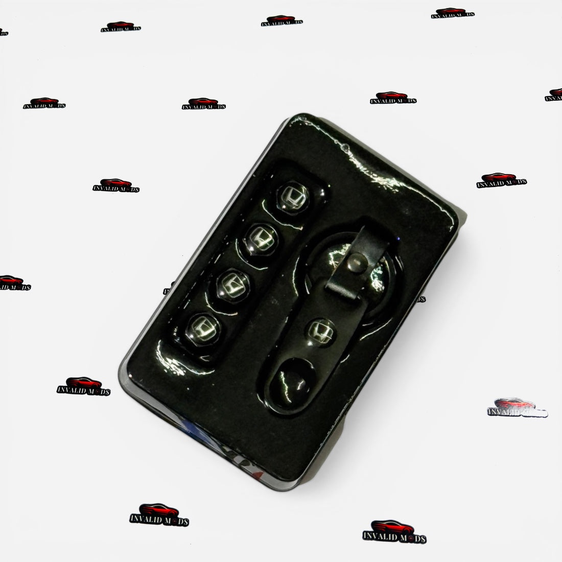 Car Tyre Air Valve Caps Set of 4 with Keychain | Brand Logo Design