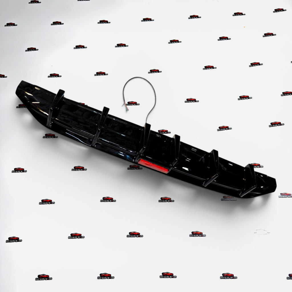 VW Virtus 6-Fin Rear Diffuser with Brake Light